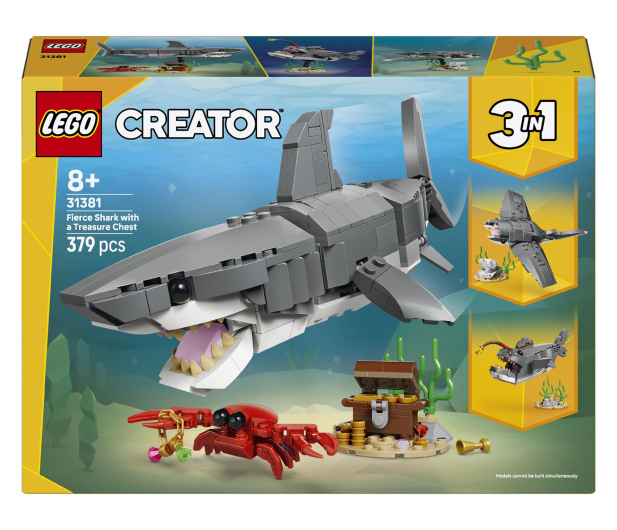 LEGO CREATOR 31381 Groźny rekin i skrzynia ze skarbem - 1473430 - zdjęcie